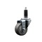 Service Caster 3'' Gray Poly Wheel Swivel 1-1/8'' Expanding Stem Caster SCC-EX20S314-PPUB-118 - alternate 1
